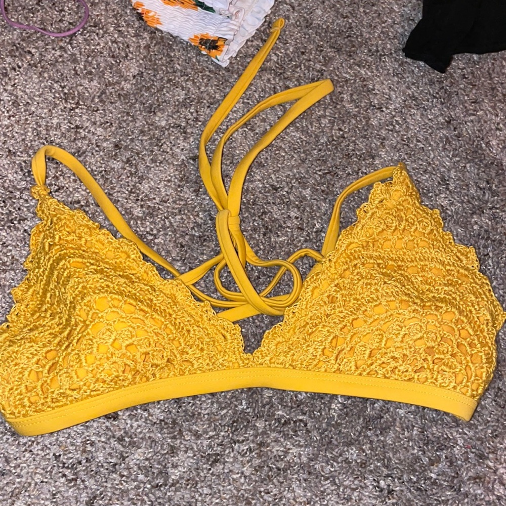 Yellow Bathing Suit Top